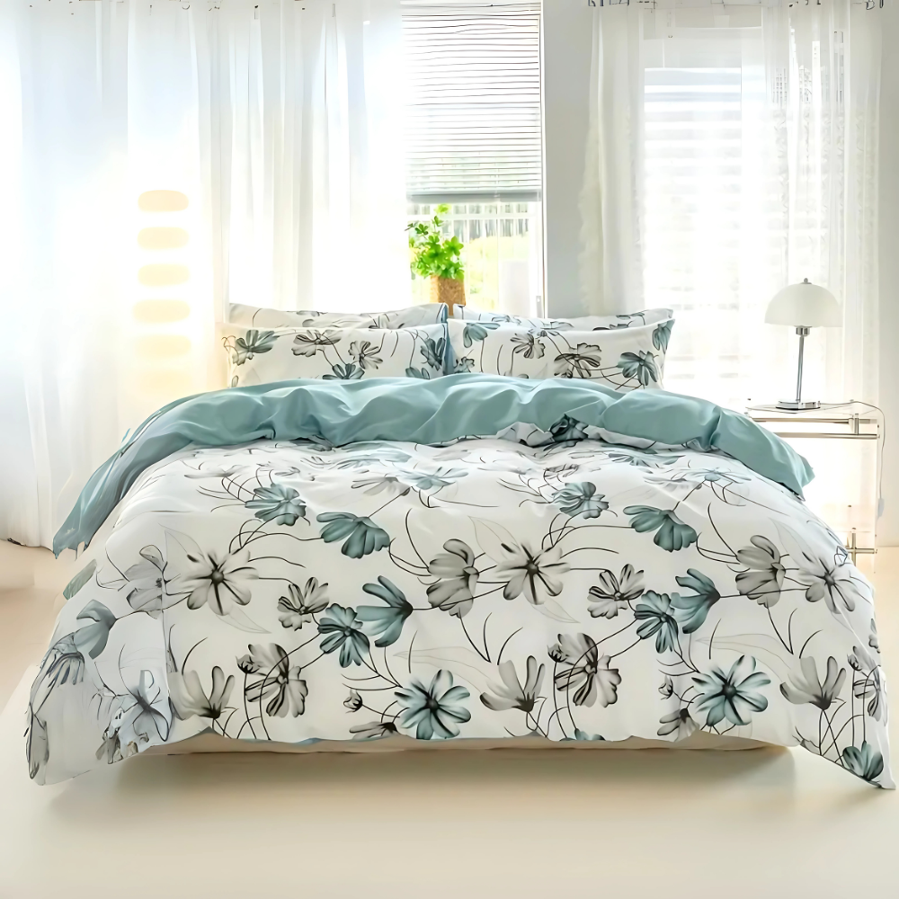 Dreamfields - Floral Mist Quilt Cover Set - (2pcs, Single Size)