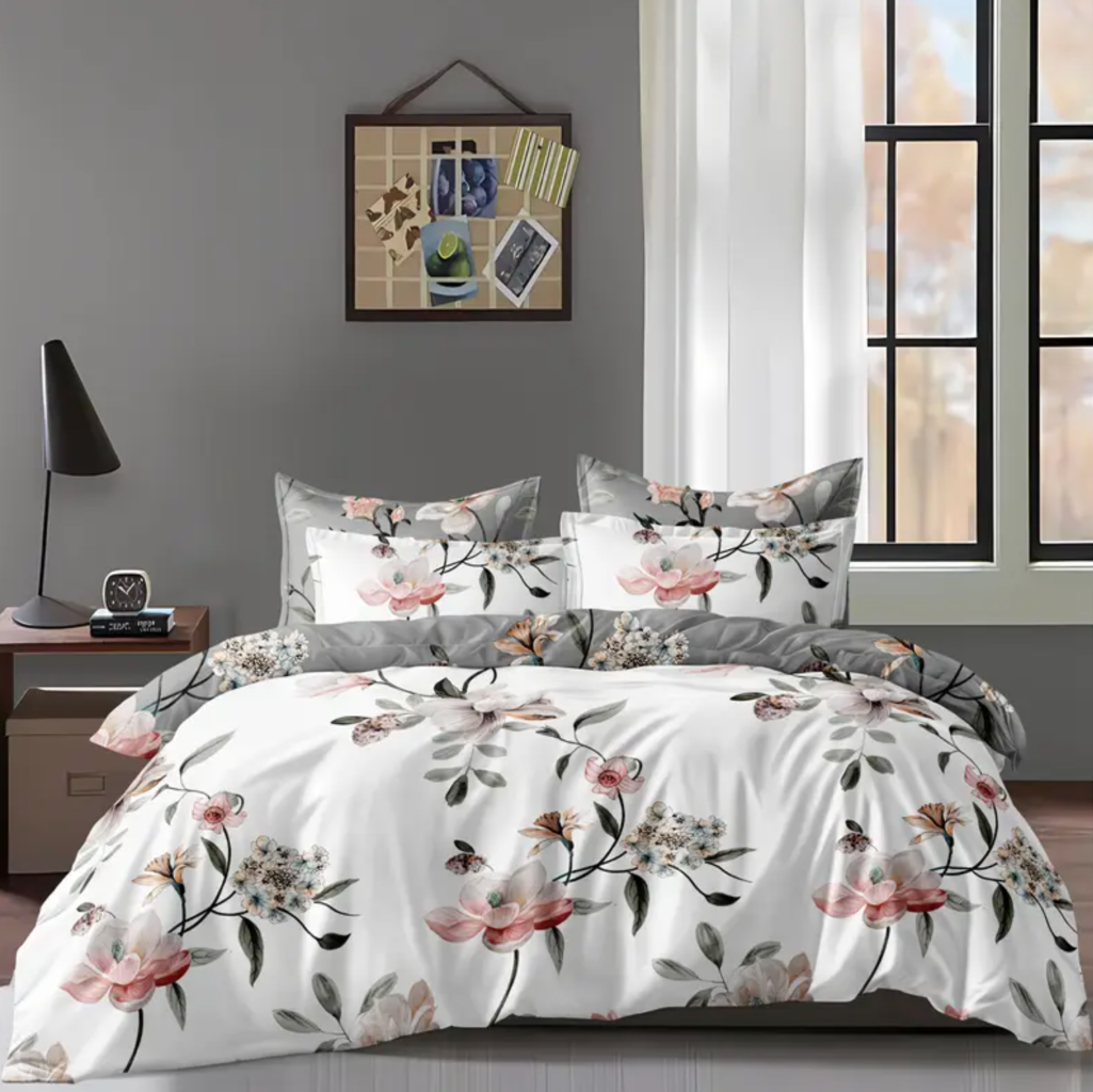 Dreamfields - Shadow Bloom Quilt Cover Set - (2pcs, Single Size)